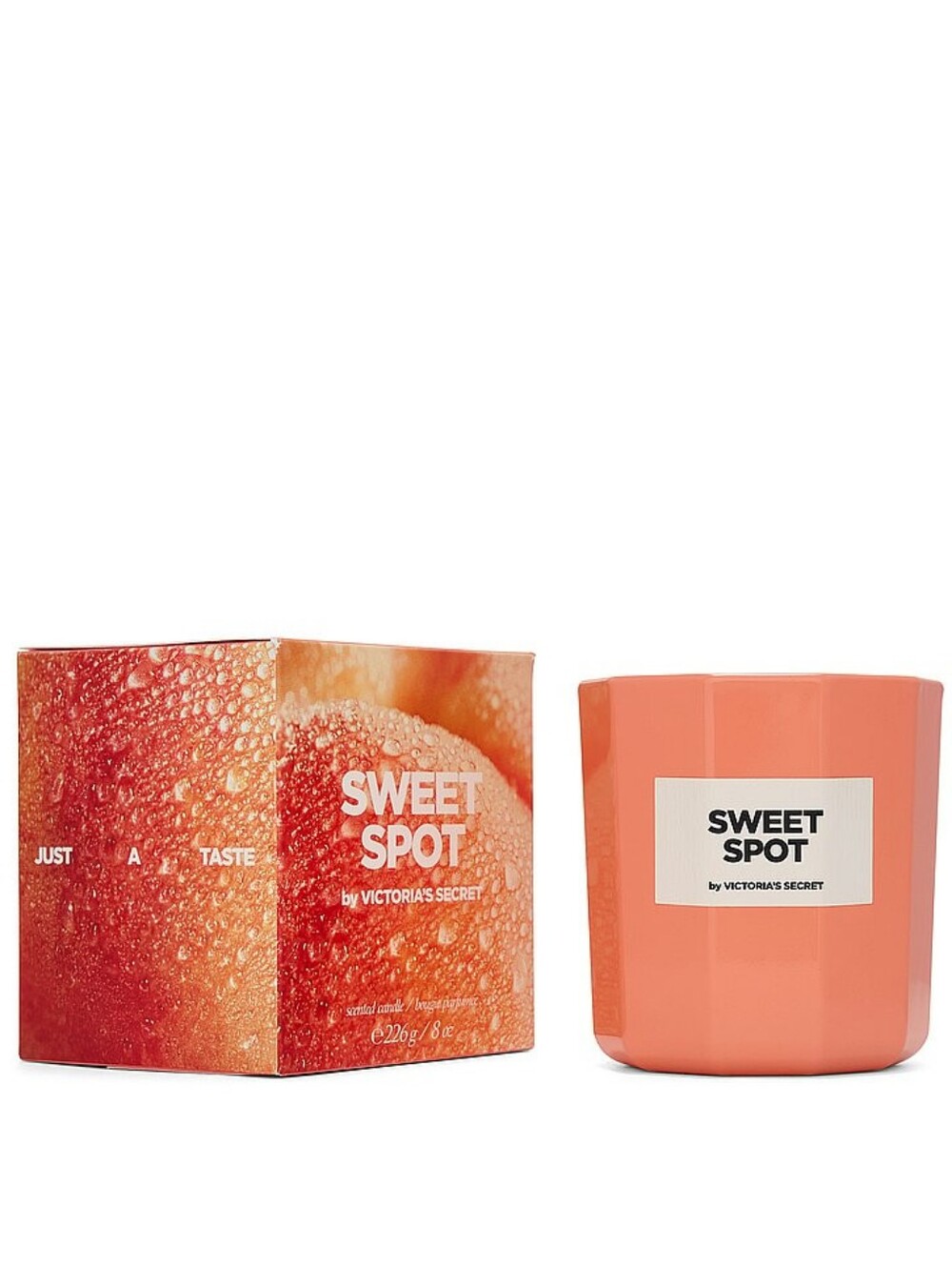 Victoria's Secret Sweet Spot Peach Scented Luxury Candle 8oz NEW
